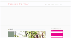 Desktop Screenshot of karolinakaersner.com
